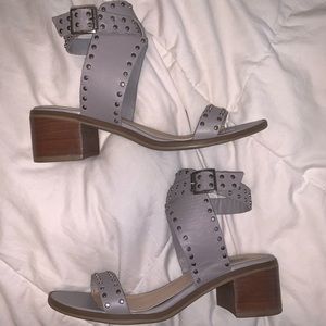 Gray Studded Steve Madden Sandals!
